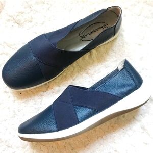 Wanderlust Navy Blue Flats